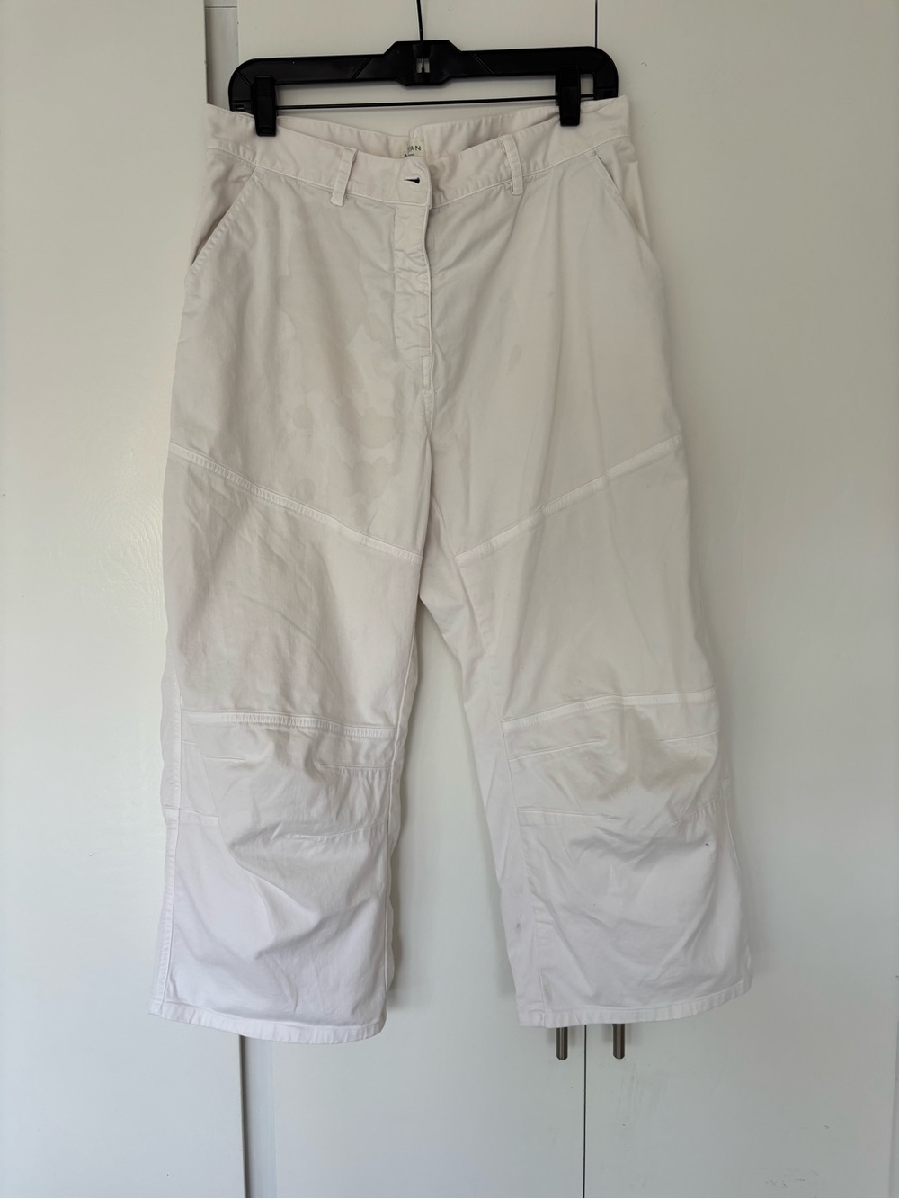 Nili Lotan White Cargo Utility Pants
